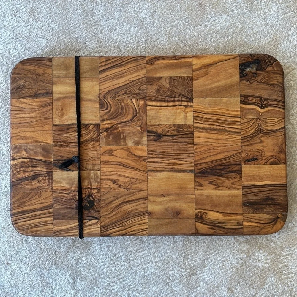 Brand New Olivewood Mosaic Cutting Board Charcuterie Mini Artisanal Housewarming
